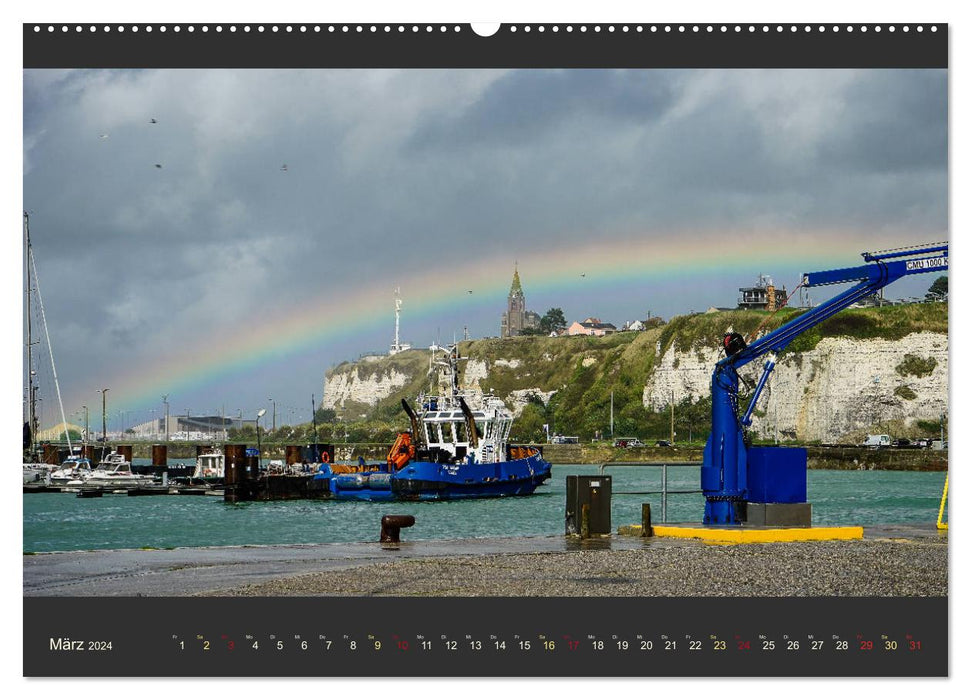 Normandie - Raue Küste und malerische Hafenstädte (CALVENDO Premium Wandkalender 2024)