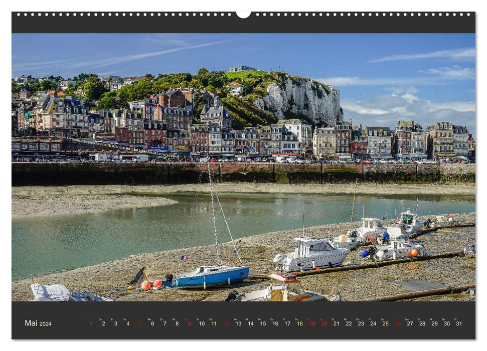 Normandie - Raue Küste und malerische Hafenstädte (CALVENDO Premium Wandkalender 2024)