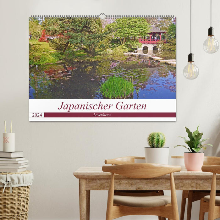 Jardin japonais Leverkusen (Calendrier mural CALVENDO 2024) 