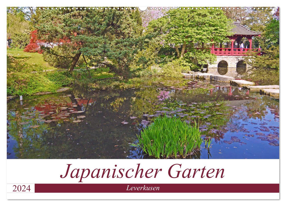 Jardin japonais Leverkusen (Calendrier mural CALVENDO 2024) 