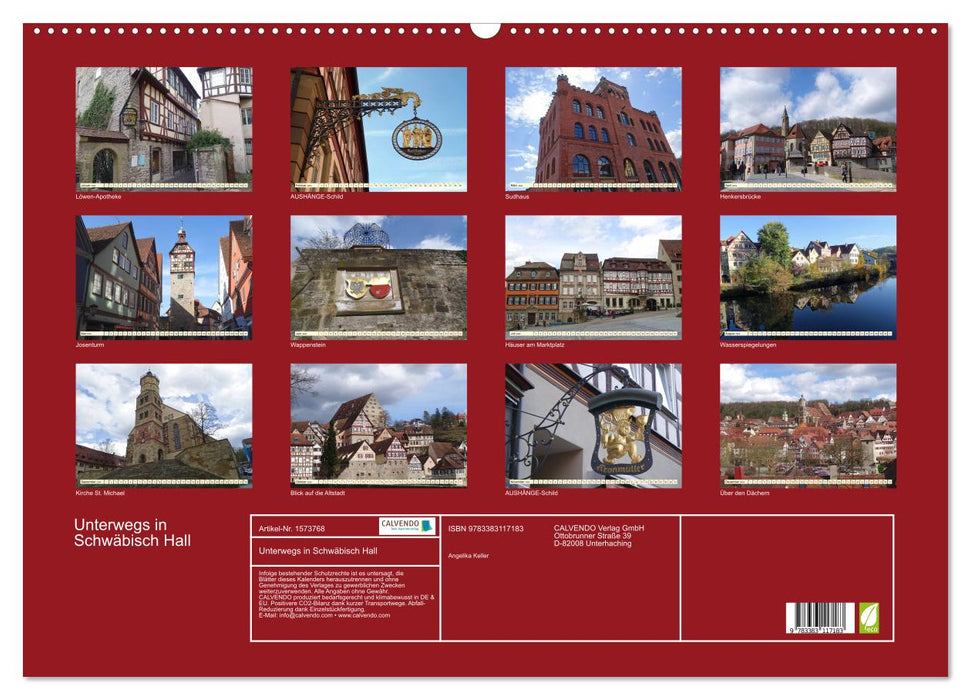 Out and about in Schwäbisch Hall (CALVENDO wall calendar 2024) 