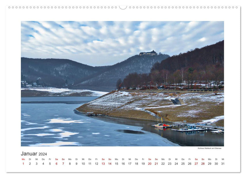 Northern Hesse is photogenic, castles and palaces (CALVENDO wall calendar 2024) 