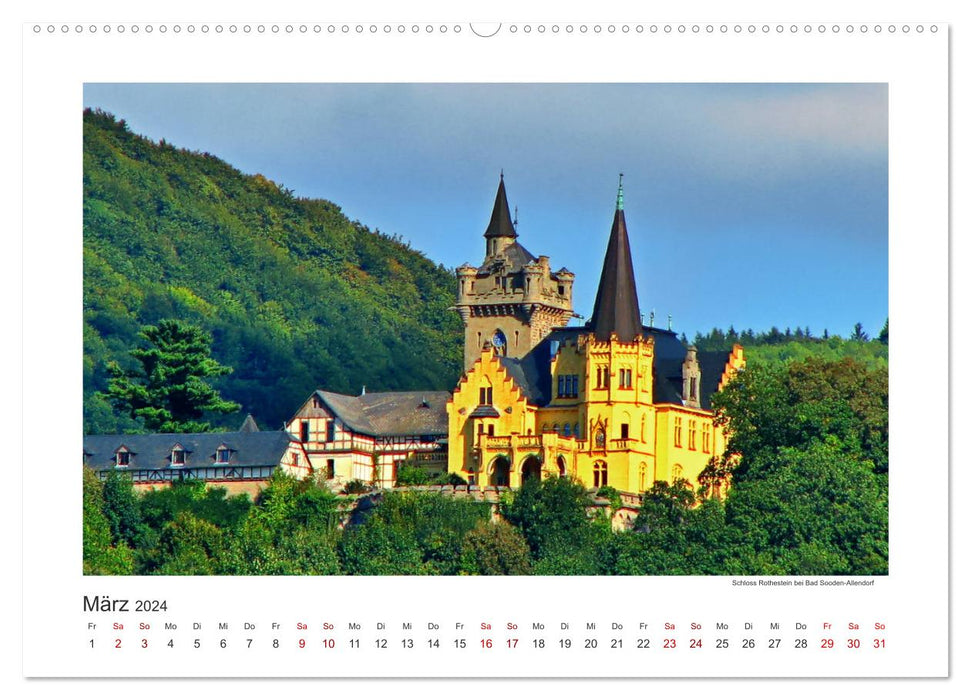 Northern Hesse is photogenic, castles and palaces (CALVENDO wall calendar 2024) 