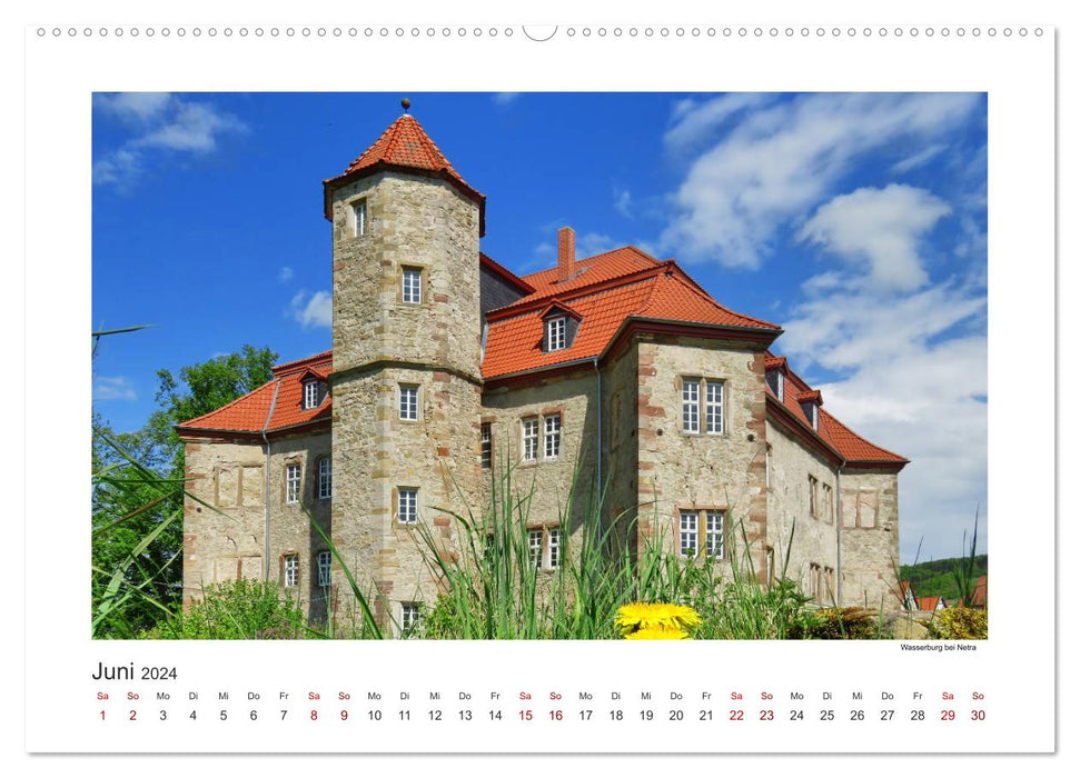 Northern Hesse is photogenic, castles and palaces (CALVENDO wall calendar 2024) 