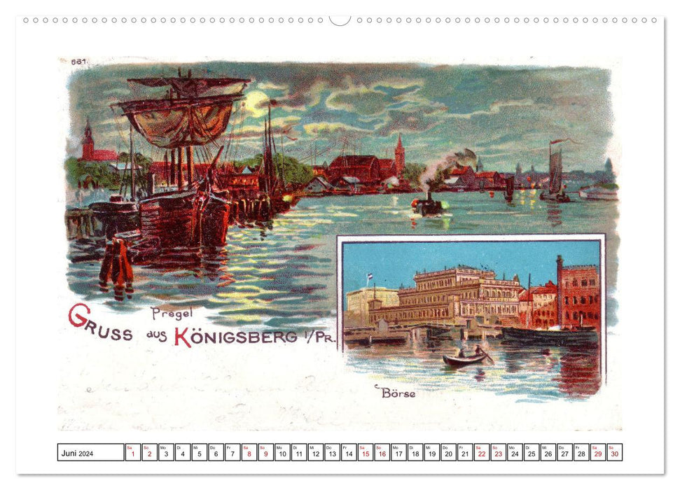 Gruss aus Königsberg (CALVENDO Premium Wandkalender 2024)