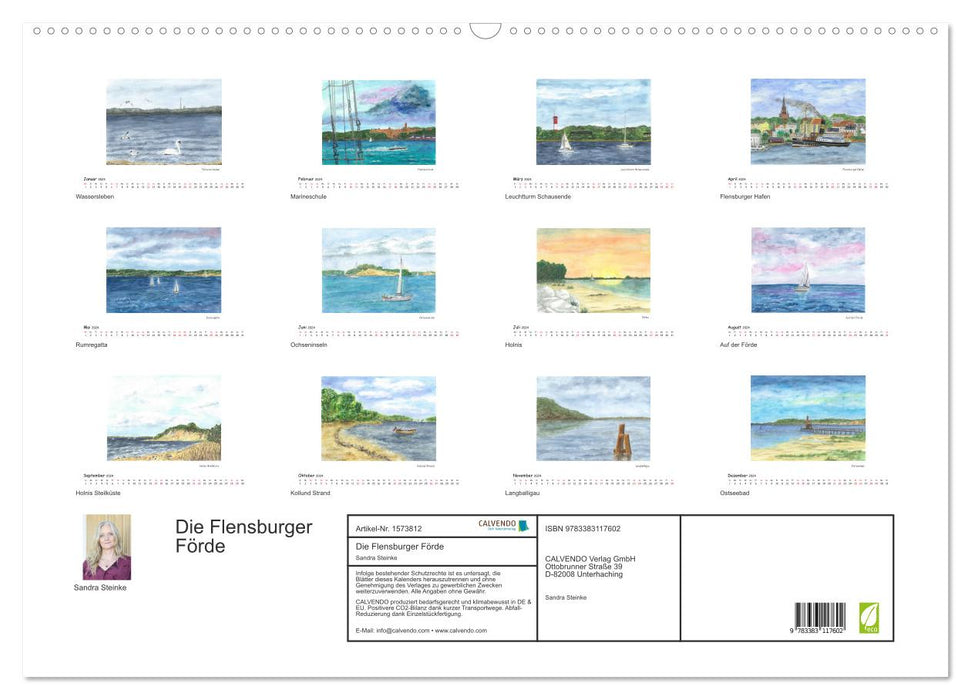 Die Flensburger Förde (CALVENDO Wandkalender 2024)