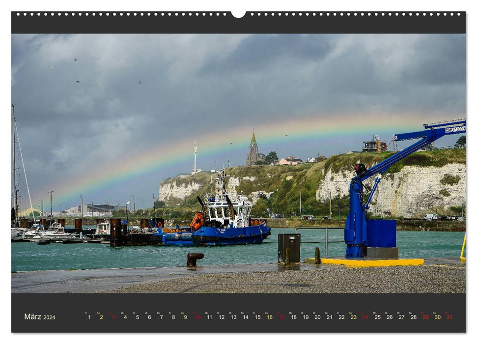 Normandie - Côte sauvage et villes portuaires pittoresques (Calendrier mural CALVENDO 2024) 