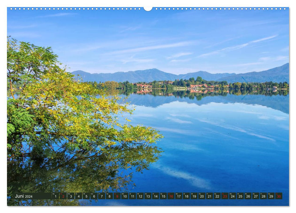 Lago di Varese - Eine der schönsten Seenlandschaften Italiens (CALVENDO Premium Wandkalender 2024)