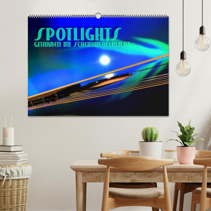 SPOTLIGHTS - Gitarren im Scheinwerferlicht (CALVENDO Wandkalender 2024)