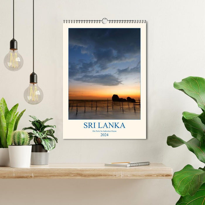 SRI LANKA The Pearl In The Indian Ocean (CALVENDO Wall Calendar 2024) 