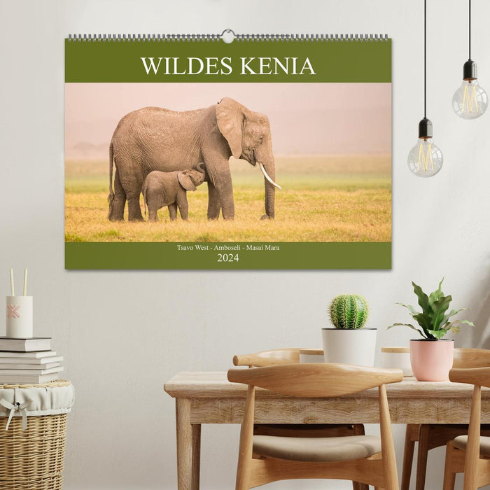 Wildes Kenia (CALVENDO Wandkalender 2024)