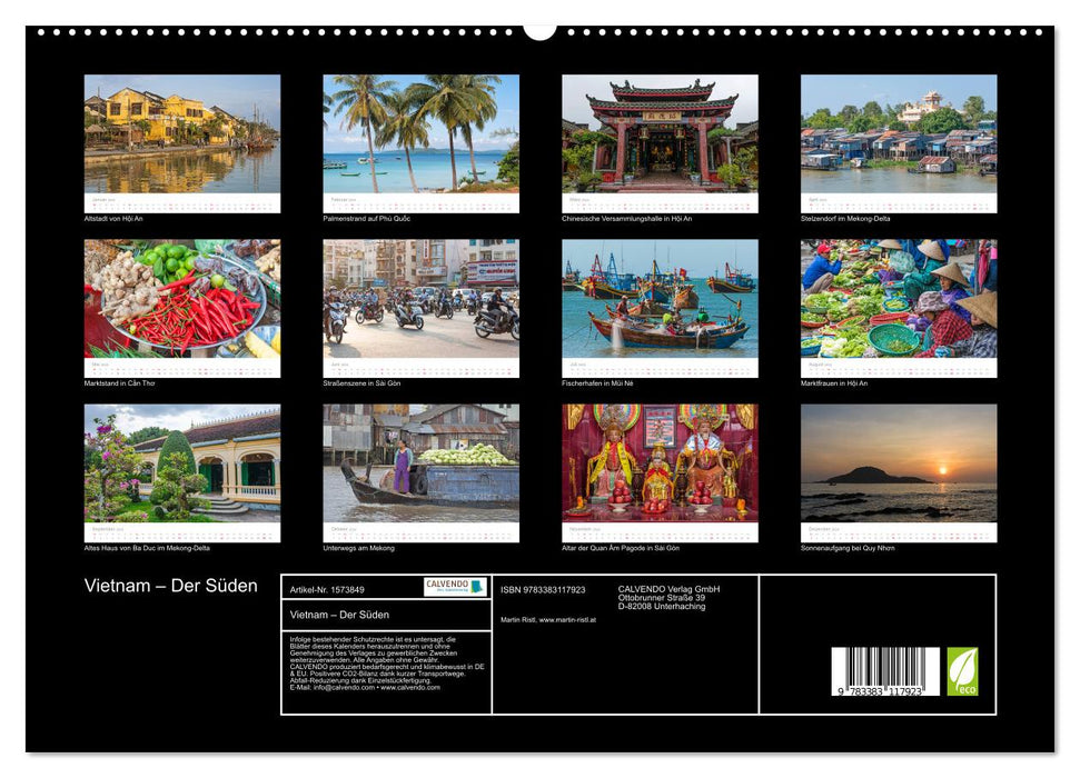 Vietnam – Der Süden (CALVENDO Premium Wandkalender 2024)