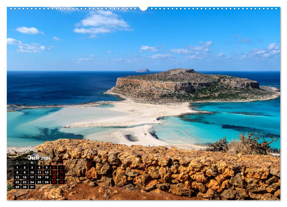 L’ouest de la Crète aux multiples facettes (Calendrier mural CALVENDO Premium 2024) 