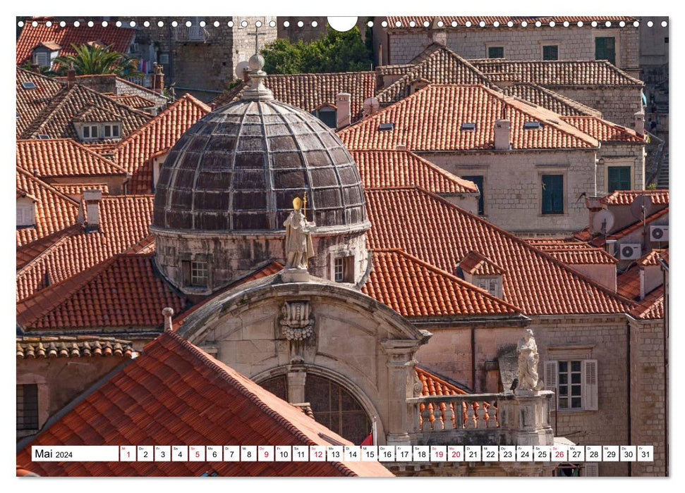 Perle de l'Adriatique Dubrovnik (calendrier mural CALVENDO 2024) 