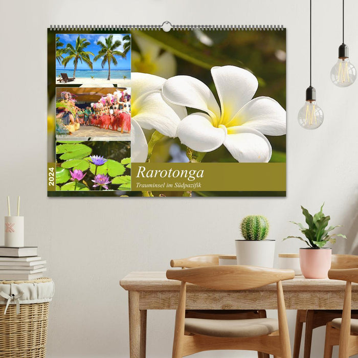 Rarotonga - dream island in the South Pacific. (CALVENDO wall calendar 2024) 