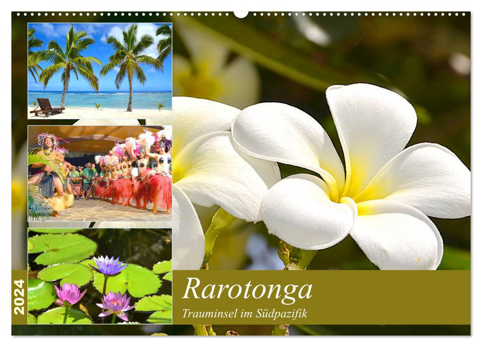 Rarotonga - Trauminsel im Südpazifik. (CALVENDO Wandkalender 2024)