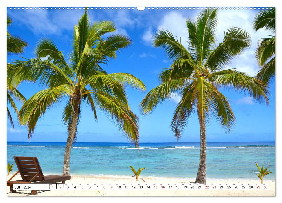 Rarotonga - dream island in the South Pacific. (CALVENDO wall calendar 2024) 