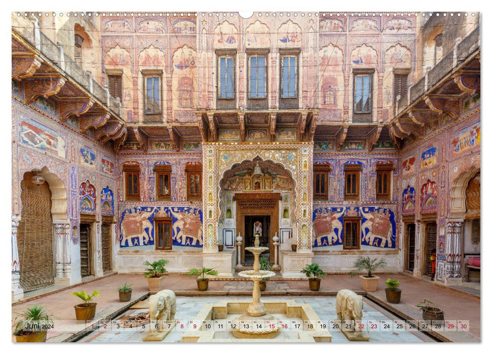 Inde Rajasthan : Voyager au pays des rois (Calvendo Premium Wall Calendar 2024) 