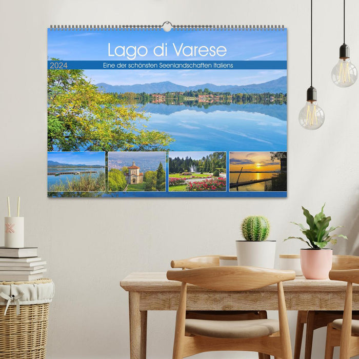 Lago di Varese - One of the most beautiful lake landscapes in Italy (CALVENDO wall calendar 2024) 