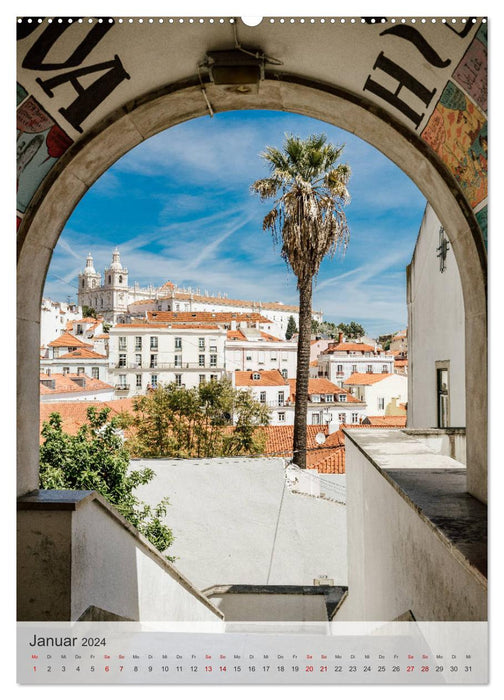 Lissabon Perspektiven (CALVENDO Wandkalender 2024)