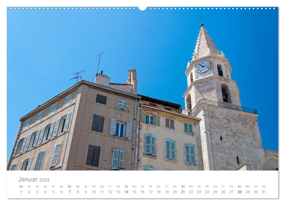 Marseille Maritime Metropolis (CALVENDO Premium Wall Calendar 2024) 