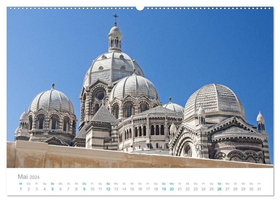 Marseille Maritime Metropolis (CALVENDO Premium Wall Calendar 2024) 