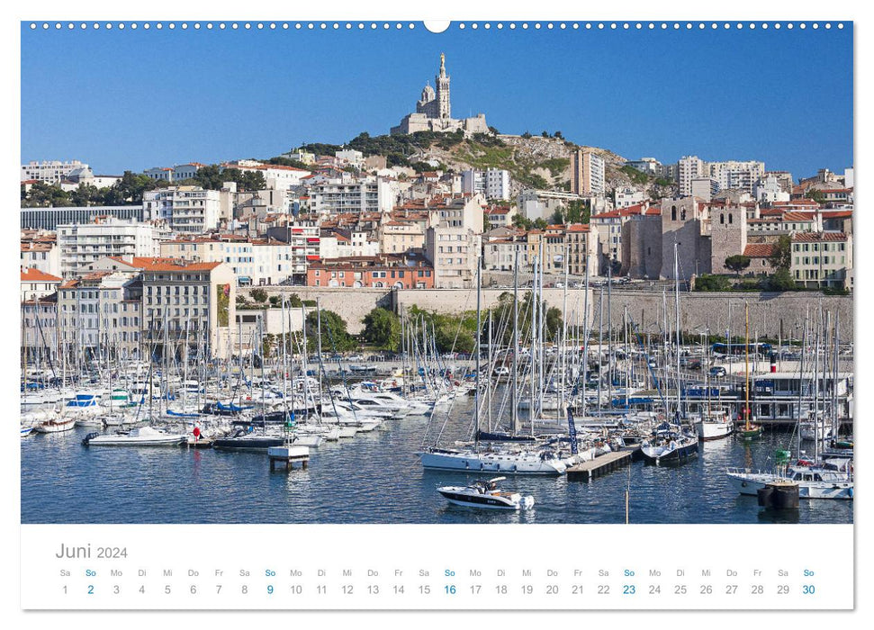 Marseille Maritime Metropole (CALVENDO Premium Wandkalender 2024)