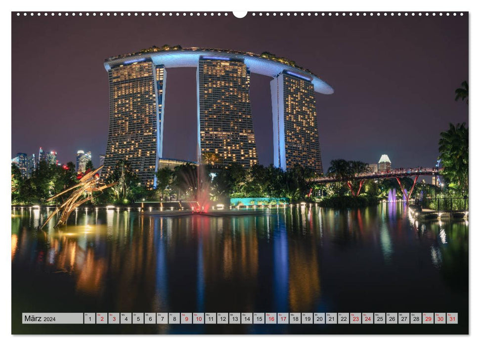 Discover Singapore (CALVENDO wall calendar 2024) 