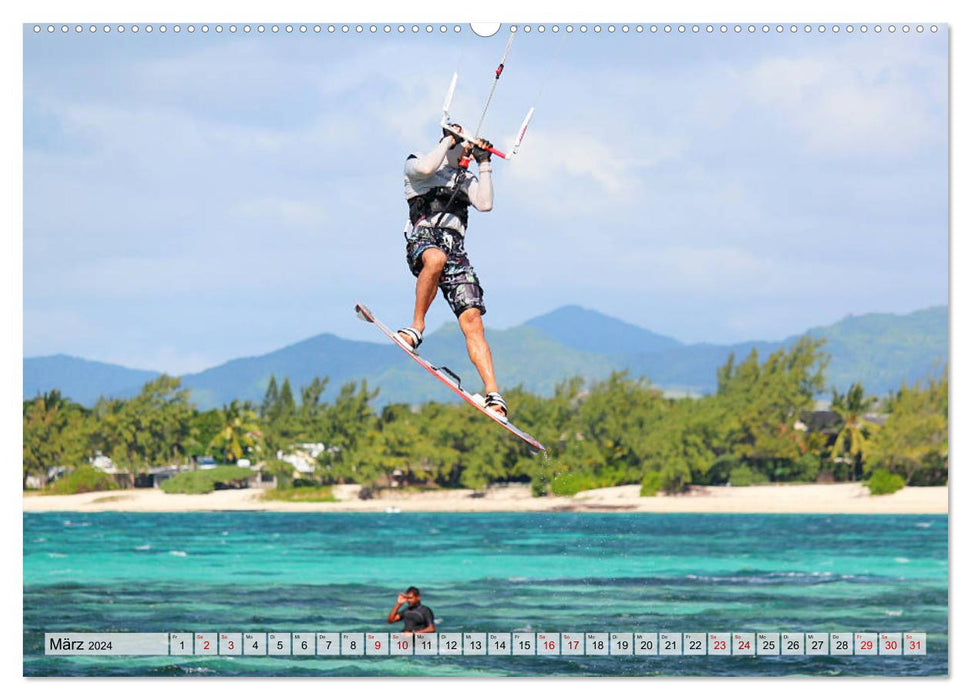 Kitesurfen - Action pur (CALVENDO Wandkalender 2024)