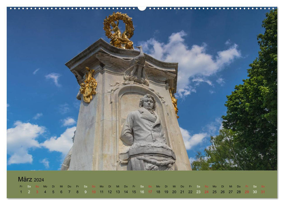 Großer Tiergarten Berlin - Von Dichtern und Komponisten (CALVENDO Premium Wandkalender 2024)