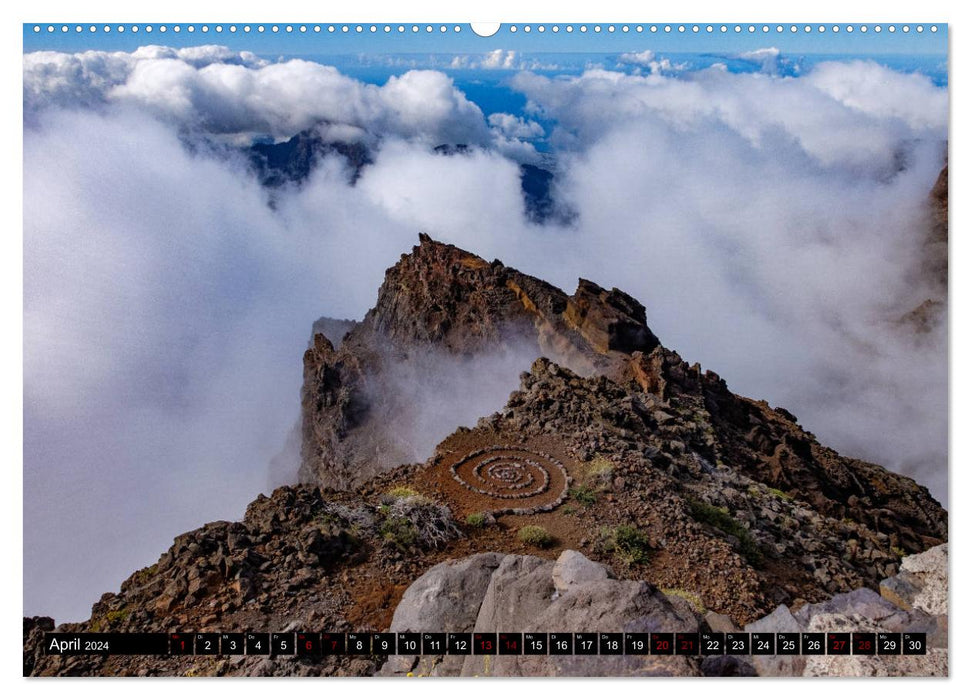 Natur pur erleben auf La Palma (CALVENDO Premium Wandkalender 2024)