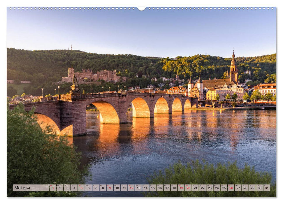 Homesick for Heidelberg - The romantic city on the Neckar (CALVENDO Premium Wall Calendar 2024) 