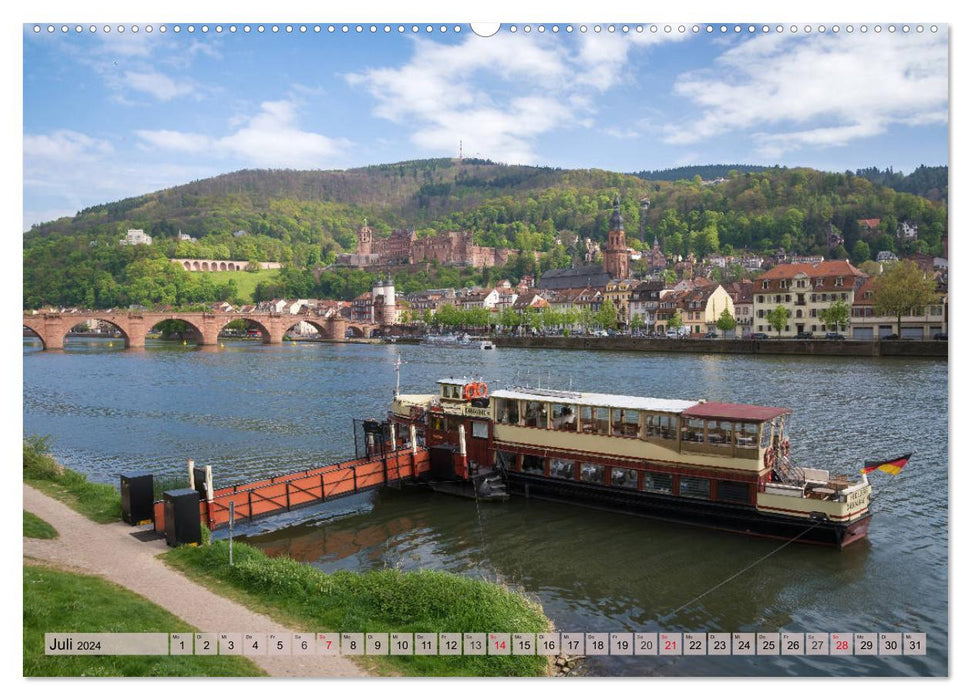 Homesick for Heidelberg - The romantic city on the Neckar (CALVENDO Premium Wall Calendar 2024) 