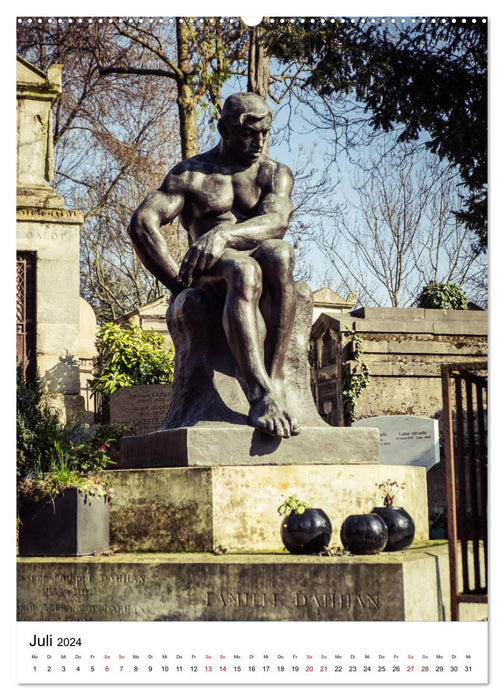 Le Cimetière du Père-Lachaise in Paris (CALVENDO Premium Wall Calendar 2024) 