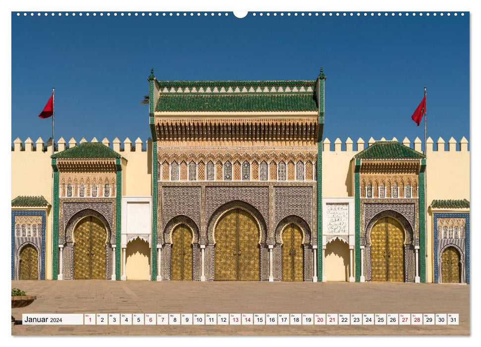 Morocco - Fes (CALVENDO Premium Wall Calendar 2024) 