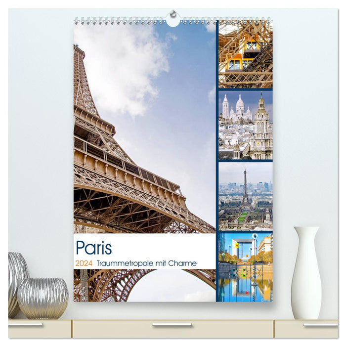 Paris dream metropolis with charm (CALVENDO Premium Wall Calendar 2024) 