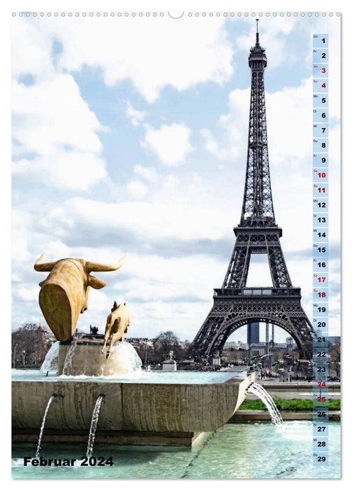 Paris dream metropolis with charm (CALVENDO Premium Wall Calendar 2024) 