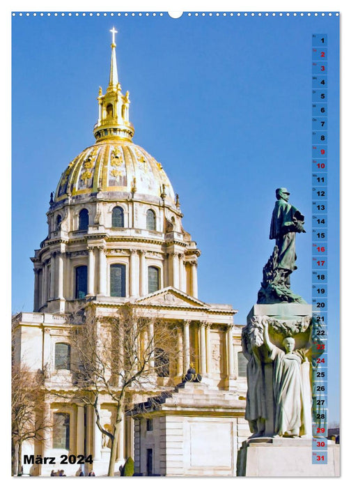 Paris dream metropolis with charm (CALVENDO Premium Wall Calendar 2024) 