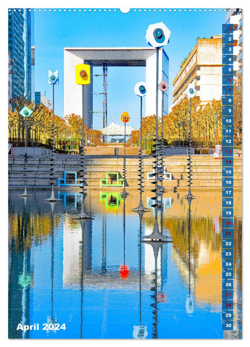 Paris dream metropolis with charm (CALVENDO Premium Wall Calendar 2024) 