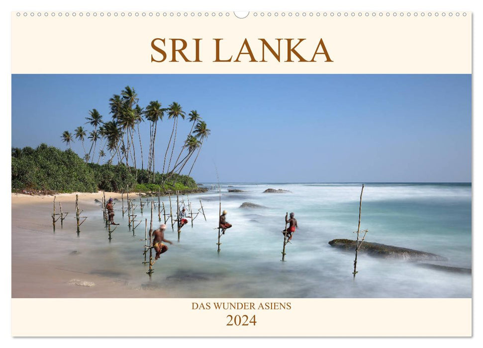 Sri Lanka The Miracle of Asia (CALVENDO Wall Calendar 2024) 