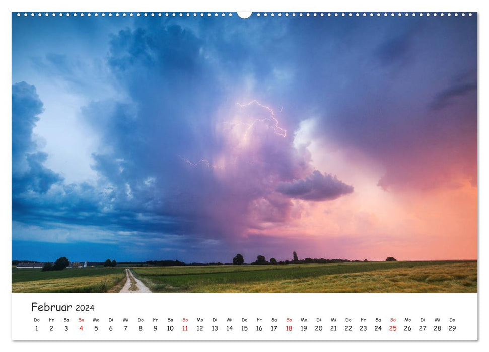 Gewitterwelten (CALVENDO Premium Wandkalender 2024)