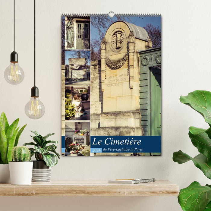 Le Cimetière du Père-Lachaise in Paris (CALVENDO Wandkalender 2024)