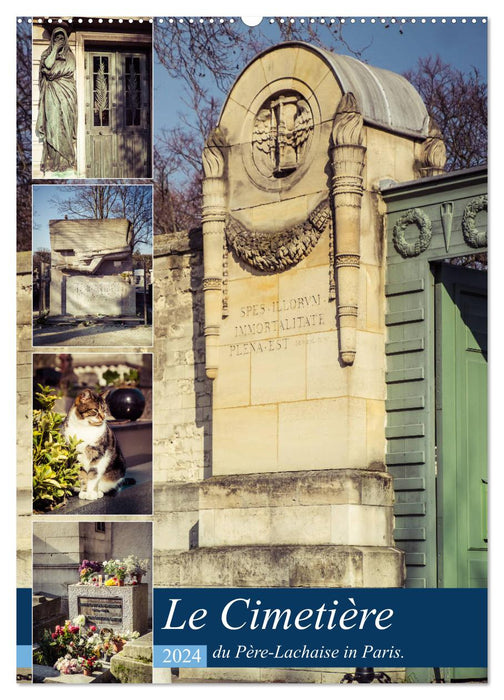 Le Cimetière du Père-Lachaise in Paris (CALVENDO wall calendar 2024) 