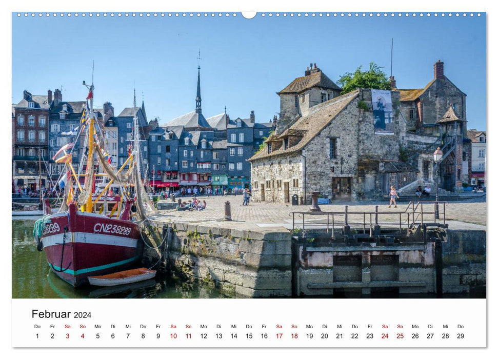 On the road in Normandy (CALVENDO Premium wall calendar 2024) 
