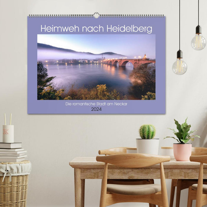 Heimweh nach Heidelberg - Die romantische Stadt am Neckar (CALVENDO Wandkalender 2024)