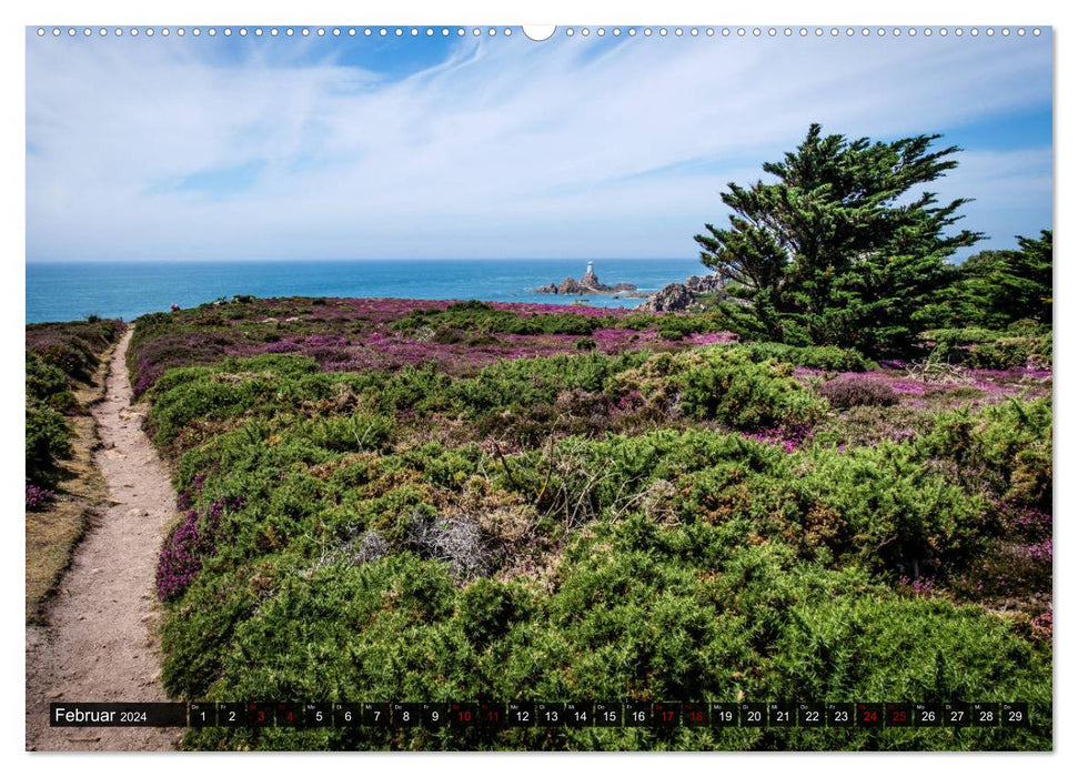 Cliffs and sea. Fantastic views of the islands in the English Channel (CALVENDO Premium Wall Calendar 2024) 