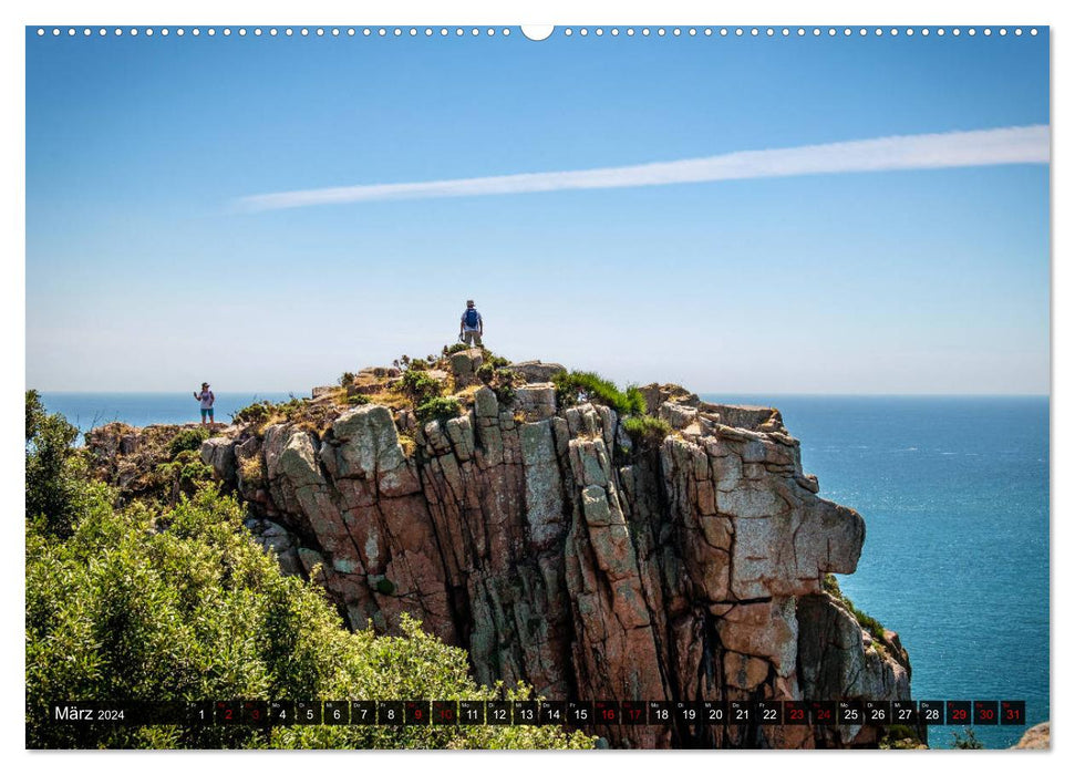 Cliffs and sea. Fantastic views of the islands in the English Channel (CALVENDO Premium Wall Calendar 2024) 