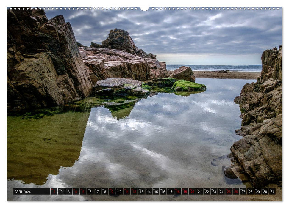 Cliffs and sea. Fantastic views of the islands in the English Channel (CALVENDO Premium Wall Calendar 2024) 