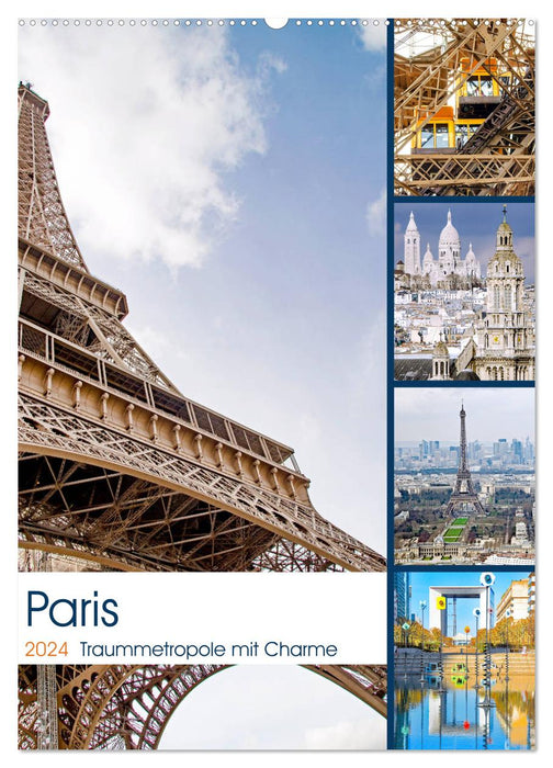 Paris Traummetropole mit Charme (CALVENDO Wandkalender 2024)