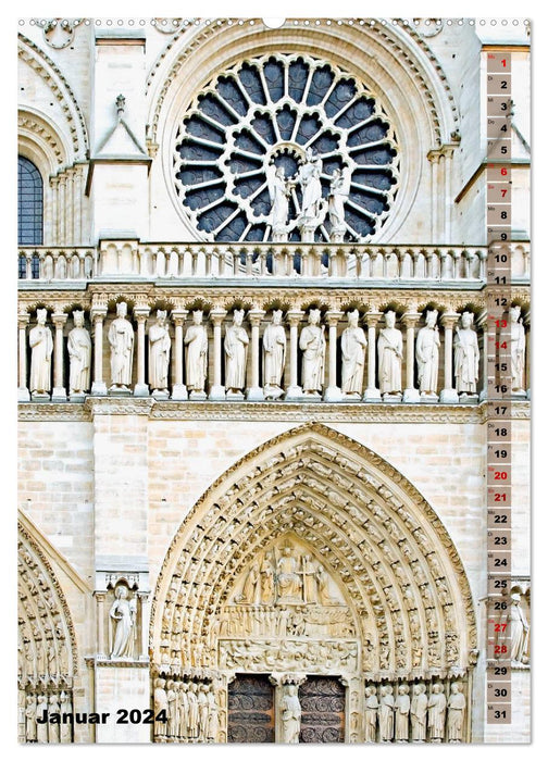 Paris métropole de rêve avec charme (Calendrier mural CALVENDO 2024) 